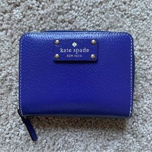 kate spade Royal Blue Small Compact Wallet